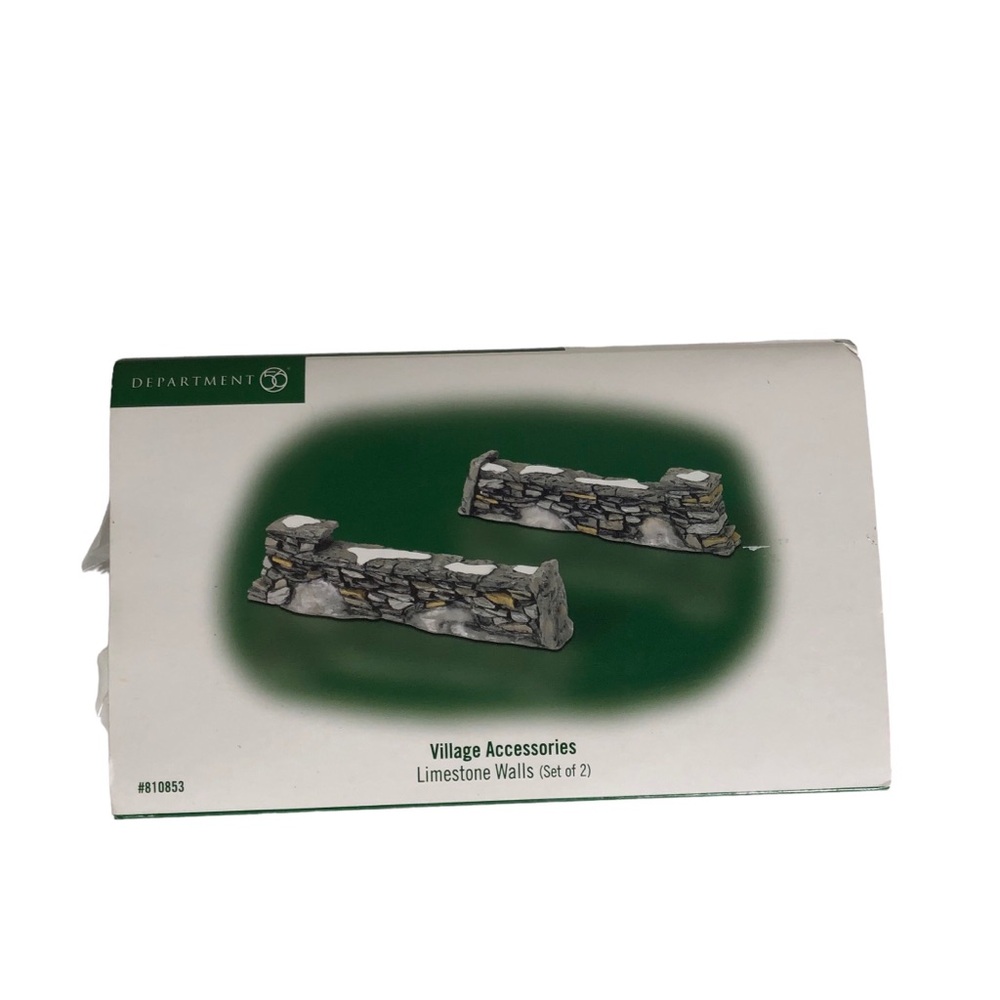 Department 56 810853 Set Of 2 Limestone Walls